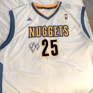 Mike Beasley signed Denver Nuggets Jersey NBA